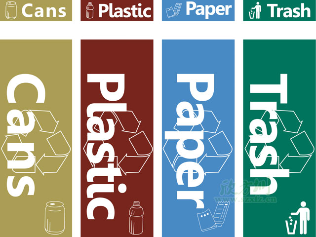 垃圾桶圖標及分類標識有哪些？